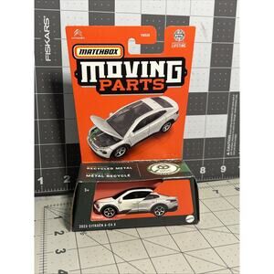 Matchbox Moving Parts 2023 Citroen E C4-X in White 1/64 scale diecast